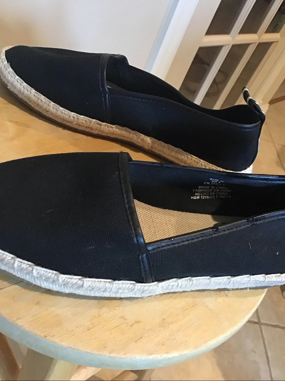 Classic Black Women’s Espadrille Slip-Ons
